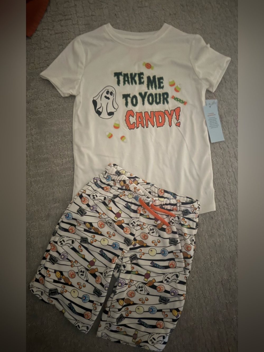 Halloween pajama set size 8